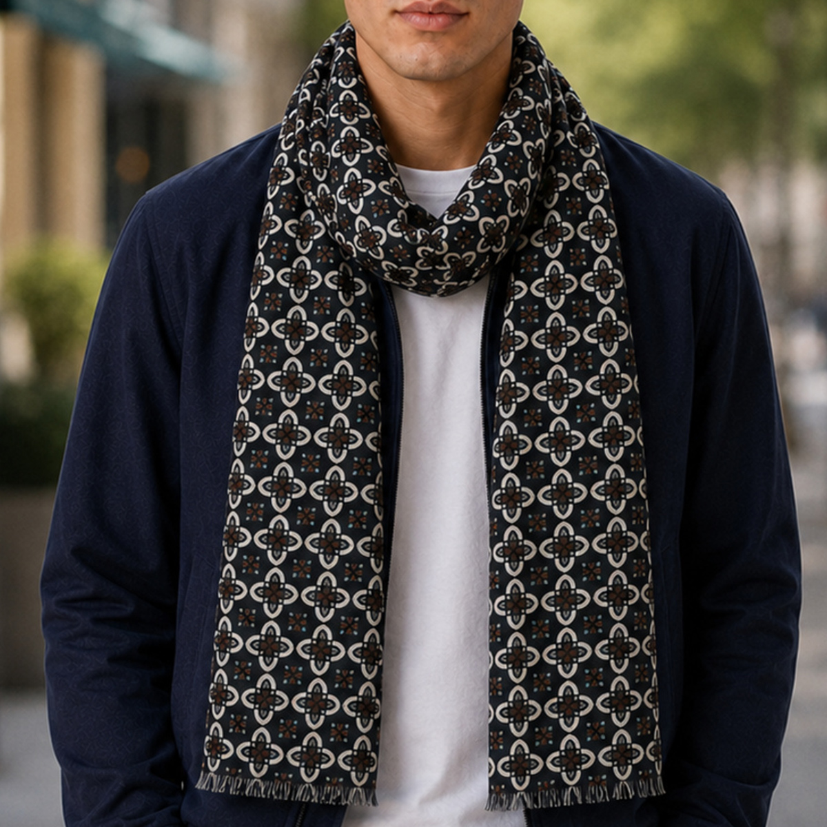 Mens Scarf Black