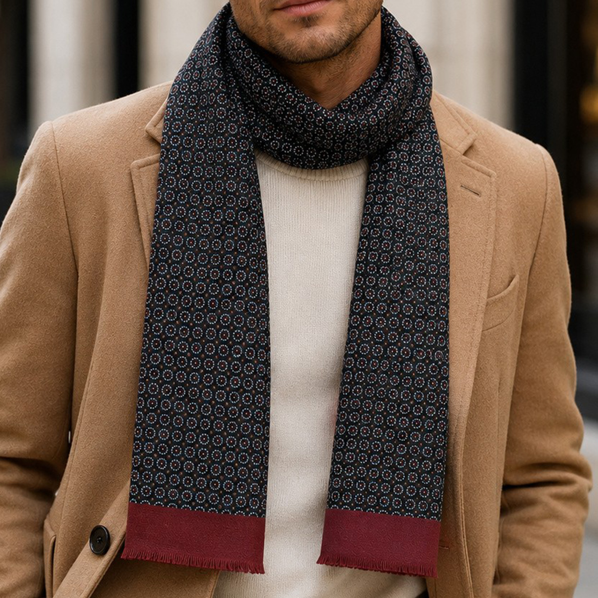 Mens Scarf Dark Blue | رجال | ملابس رجالية | ملابس رجالية علوية Mens Scarf Dark Blue | رجال | ملابس رجالية | ملابس رجالية علوية