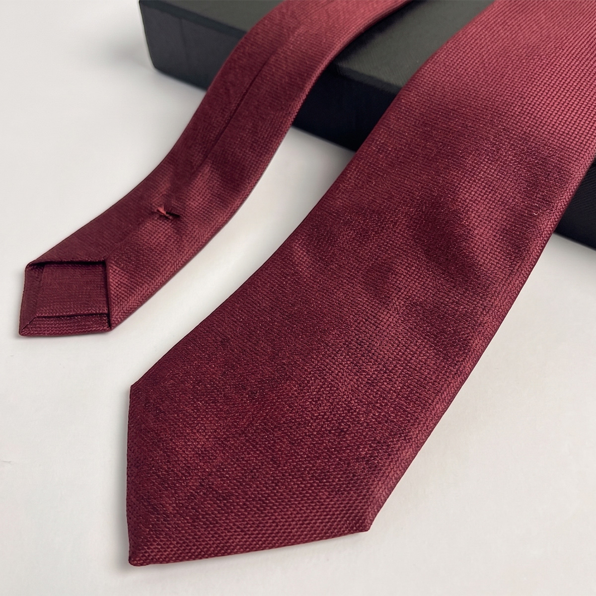 Mens Slim Fit Tie Red 7cm