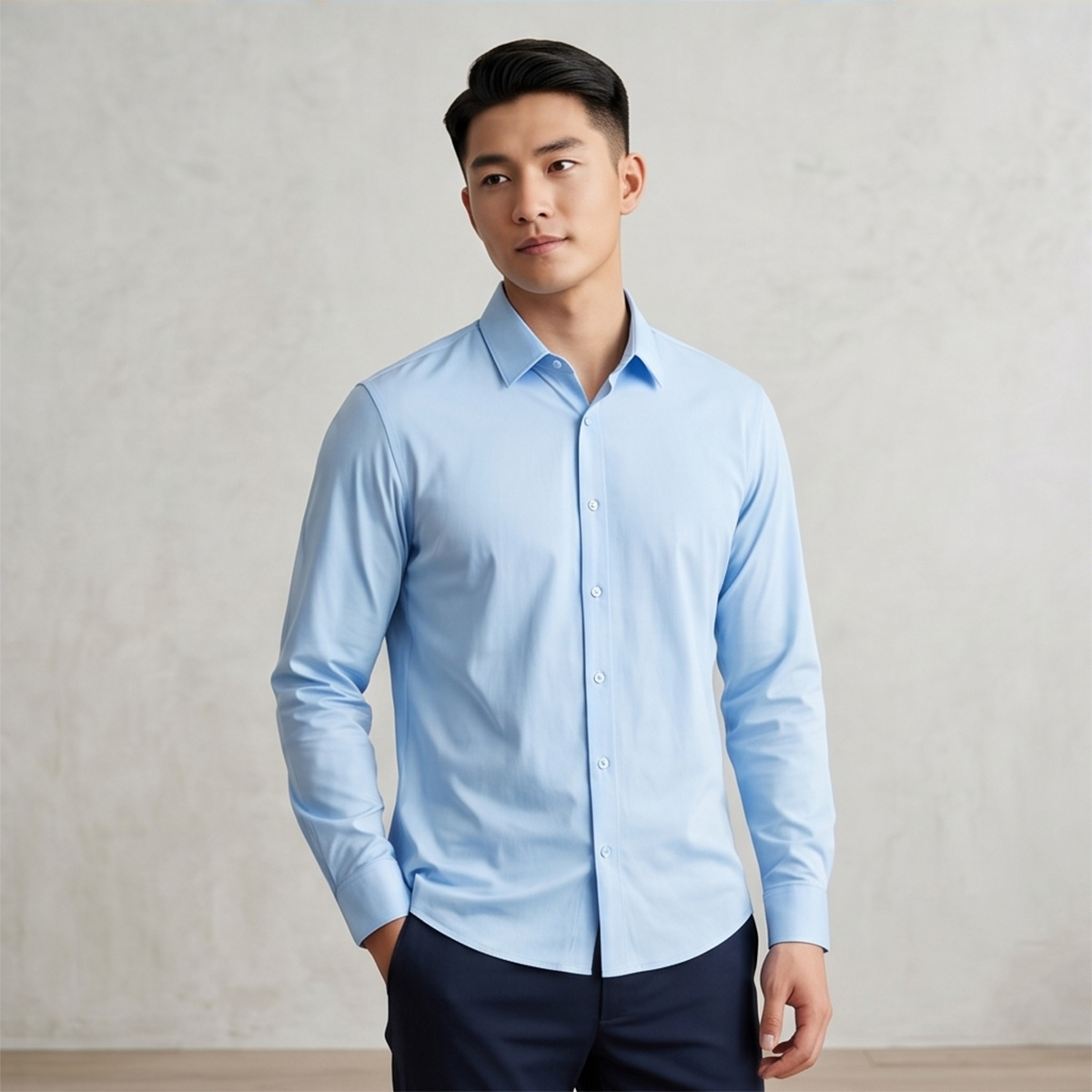 Mens Casual Shirt Long Sleeve