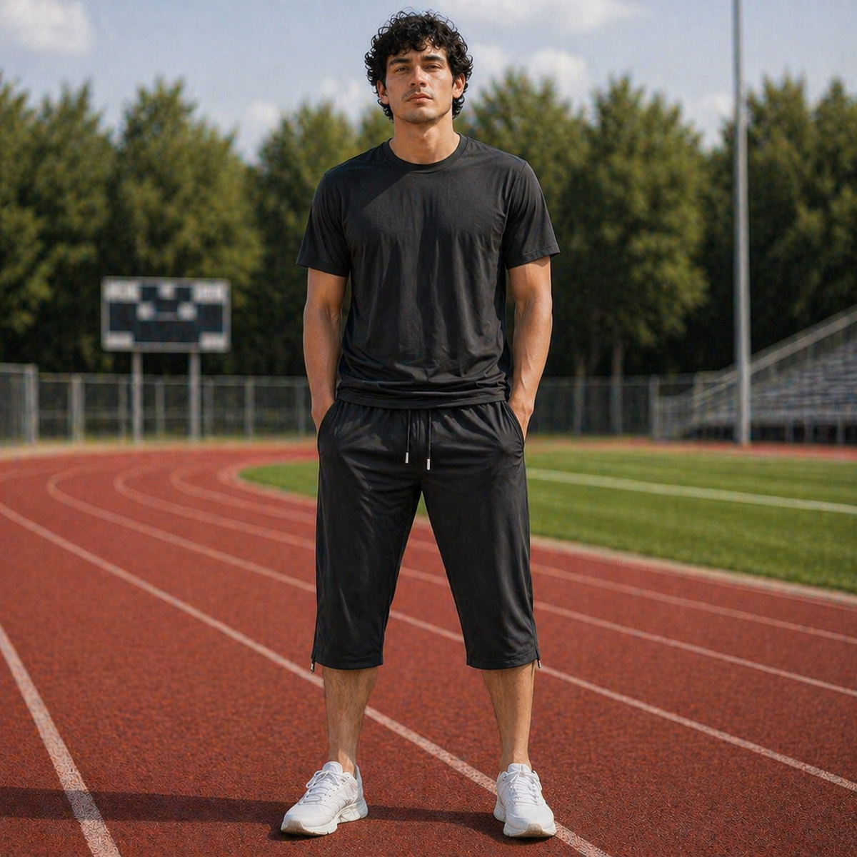 طقم رجالي أسود مكون من قطعتين | رجال | ملابس رجالية | ملابس رياضية رجالية | Men Tracksuits طقم رجالي أسود مكون من قطعتين | رجال | ملابس رجالية | ملابس رياضية رجالية | Men Tracksuits