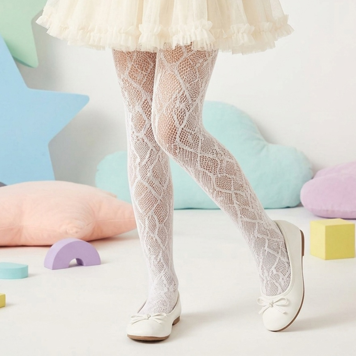 Girls Stocking White