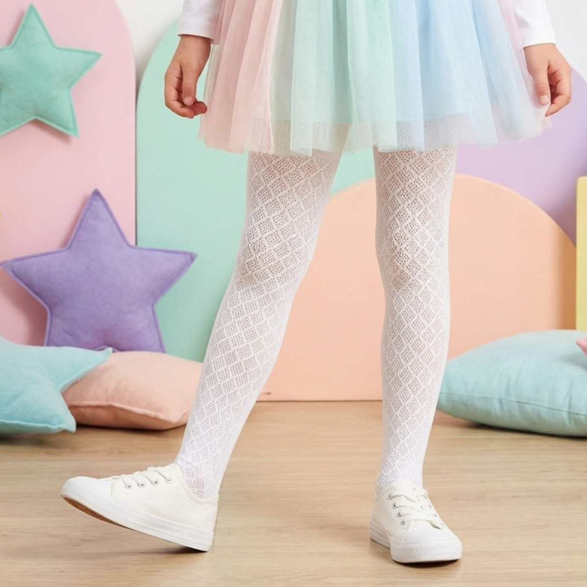 Girls Stocking White