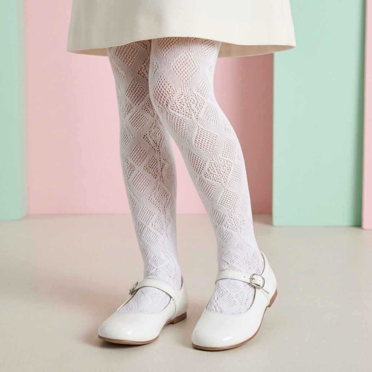 Girls Stocking White