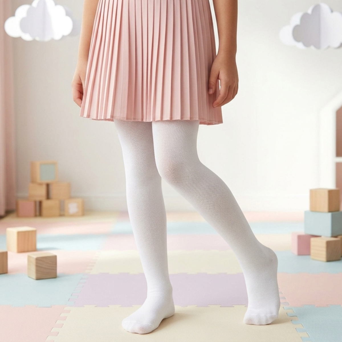 Girls Stocking White