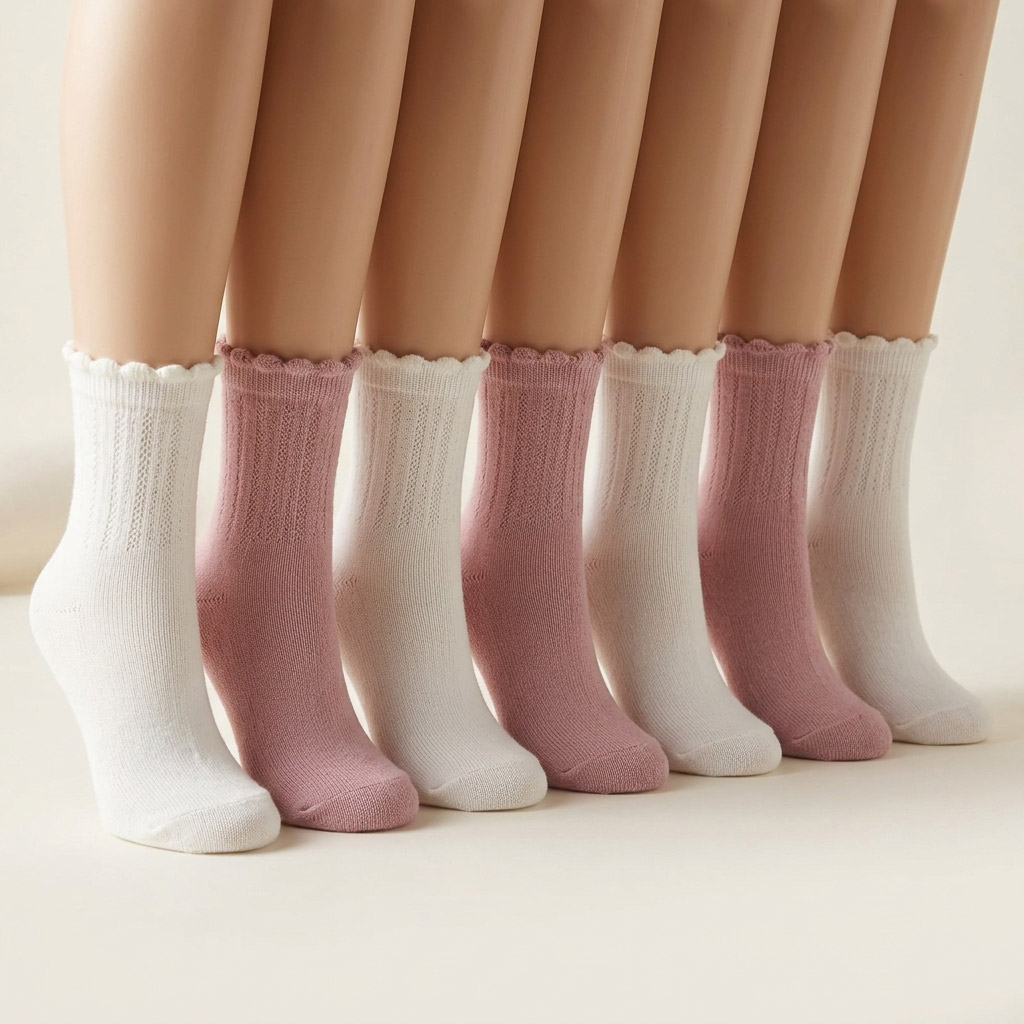 Girls Socks 7 Pcs Set