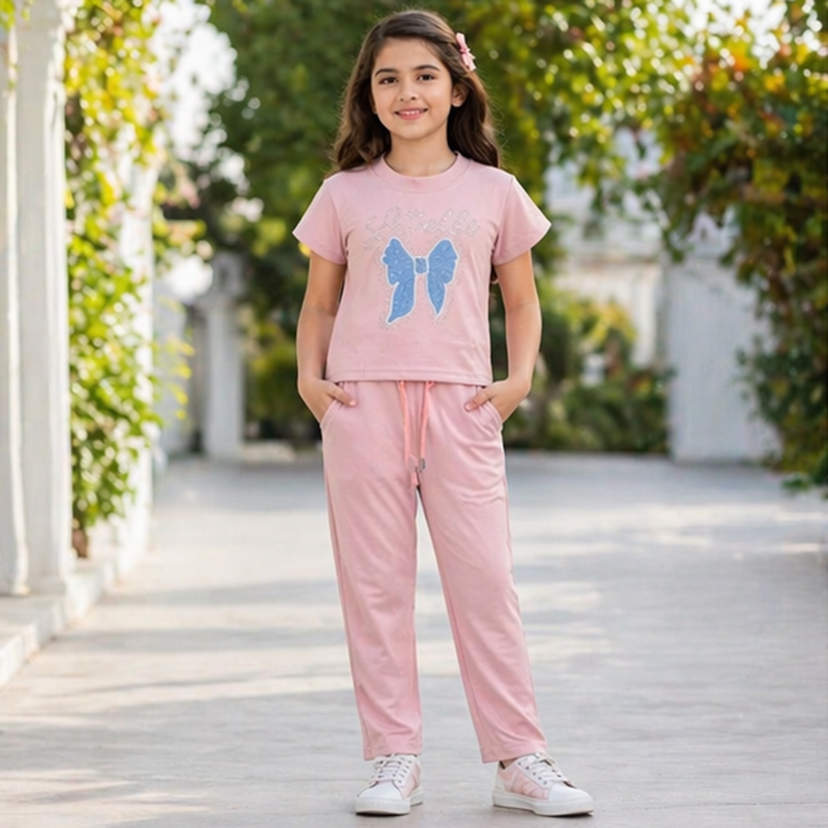 طقم بناتي من قطعتين | فتيات | ملابس الفتيات | Girls Top Wear | Girls T-Shirts طقم بناتي من قطعتين | فتيات | ملابس الفتيات | Girls Top Wear | Girls T-Shirts