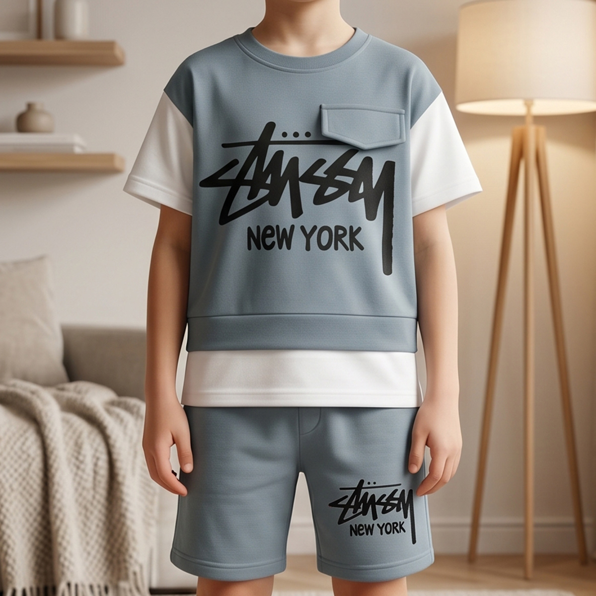 طقم ملابس للأولاد مكون من قطعتين | أولاد | ملابس الأولاد | Boys Top Wear | Boys T-Shirts & Polos