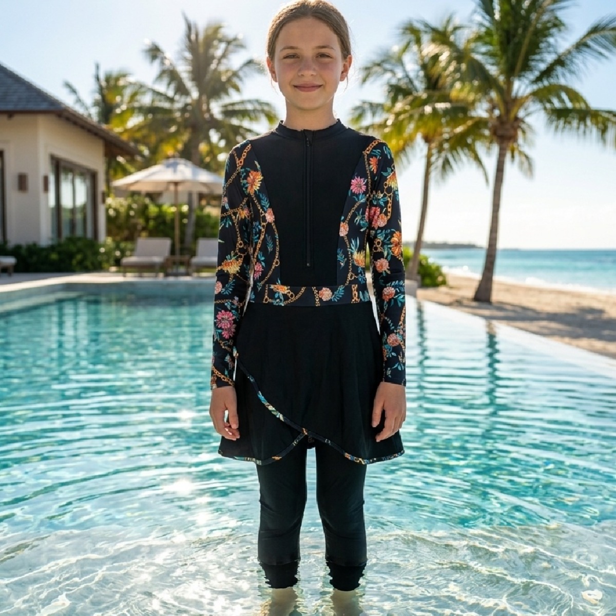 Girls Islamic Swimwear Suit