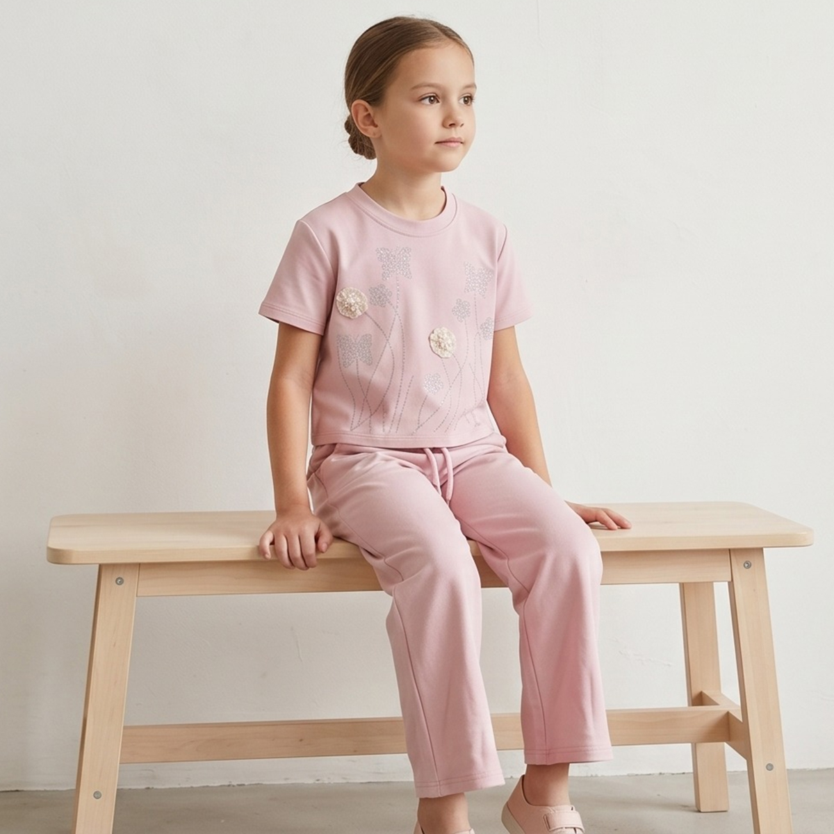 طقم بناتي من قطعتين | فتيات | ملابس الفتيات | Girls Top Wear | Girls T-Shirts طقم بناتي من قطعتين | فتيات | ملابس الفتيات | Girls Top Wear | Girls T-Shirts