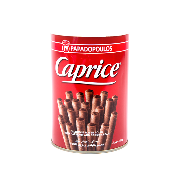 Caprice Wafers Rolls Hazelnut & Chocolate Cream 400g