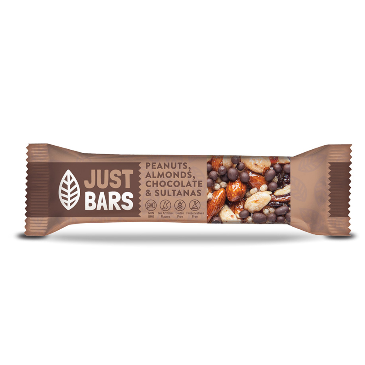 Just Bars Peanuts, Almonds, Chocolate & Sultanas 40g