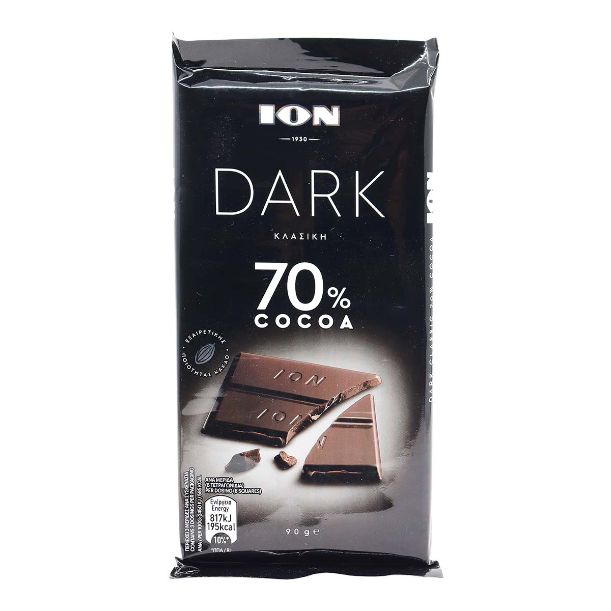 Ion Dark Chclt 70% Cocoa 90Gm