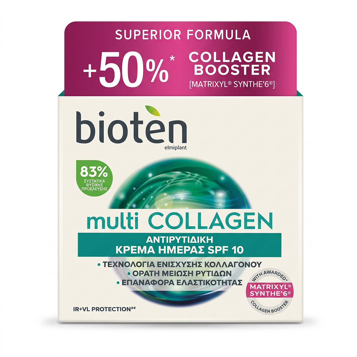 Biotin Multi Collagen Anti-Wrinkle Day Cream SPF 10 50ml