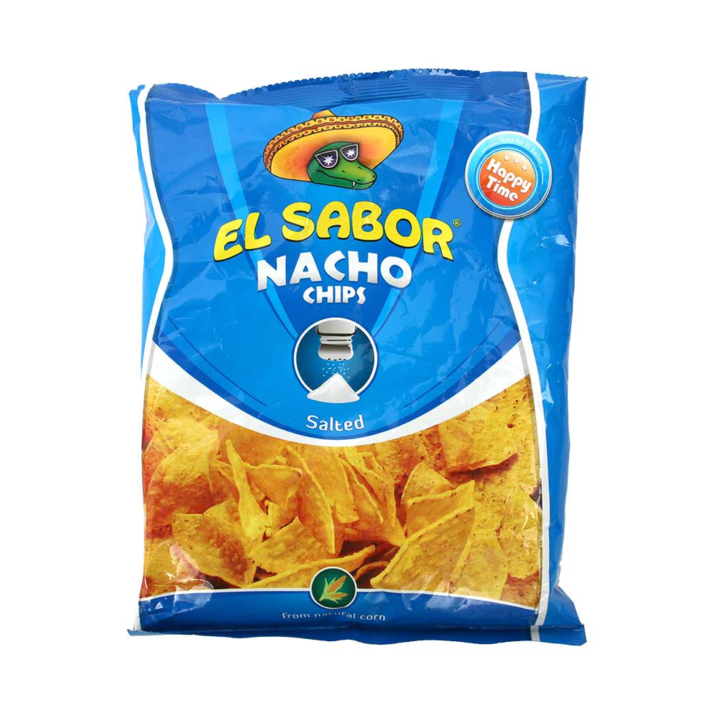 El Sabor Nacho Chips Salted 100 gm