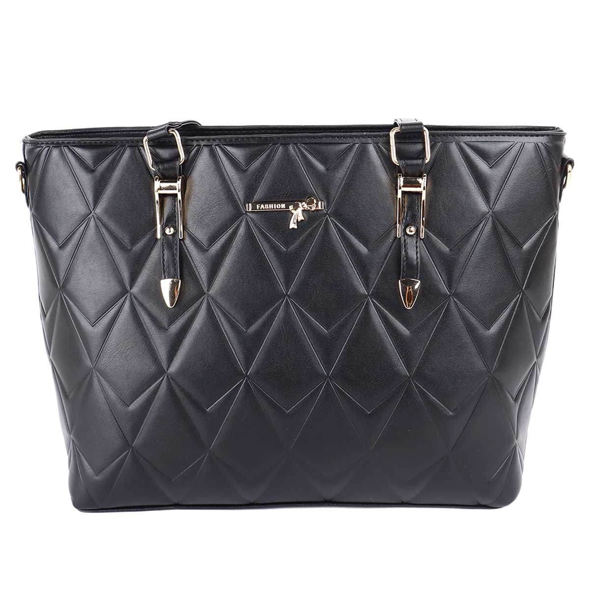 Ladies Bag Soft Plain Black