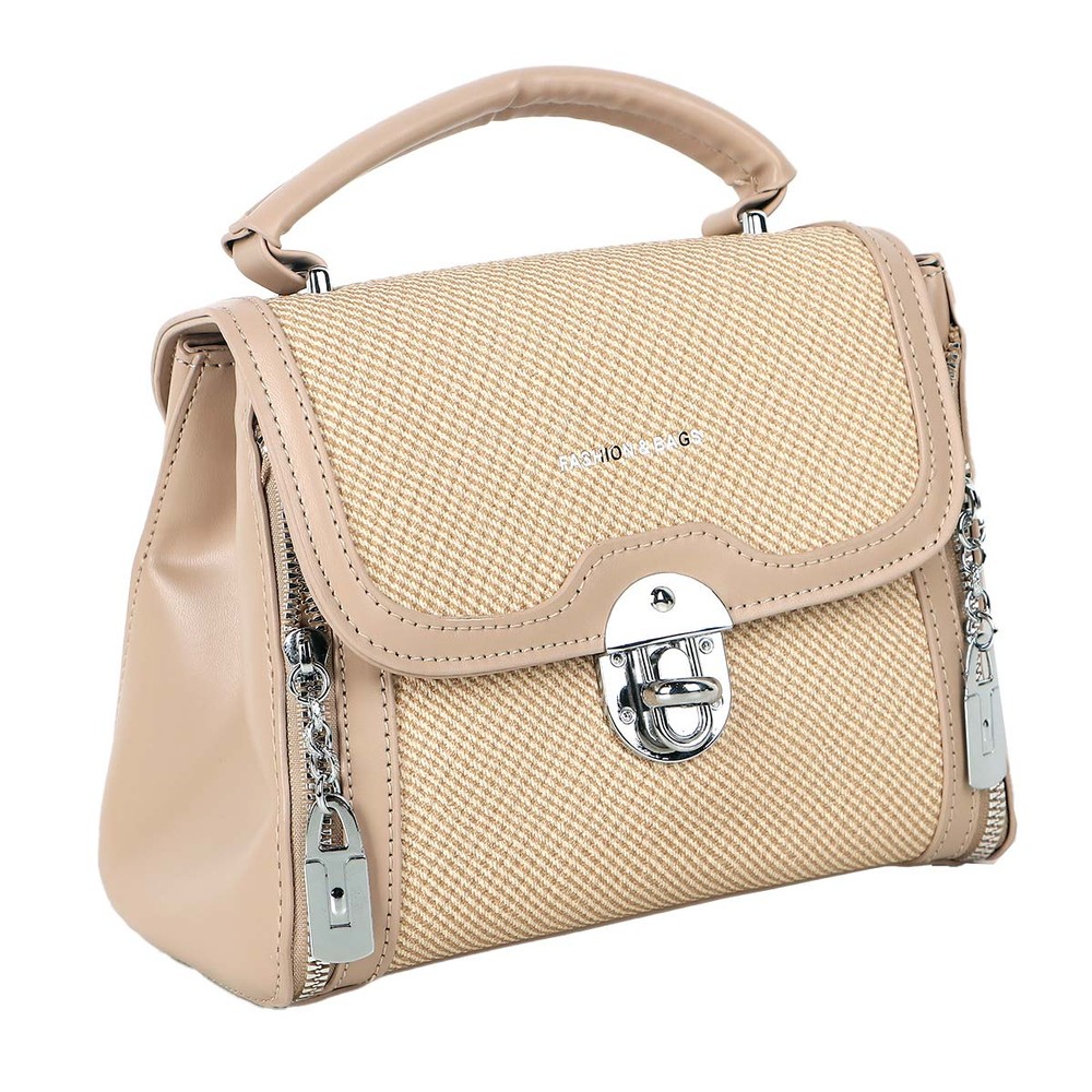 Ladies Bag Soft Plain Beige