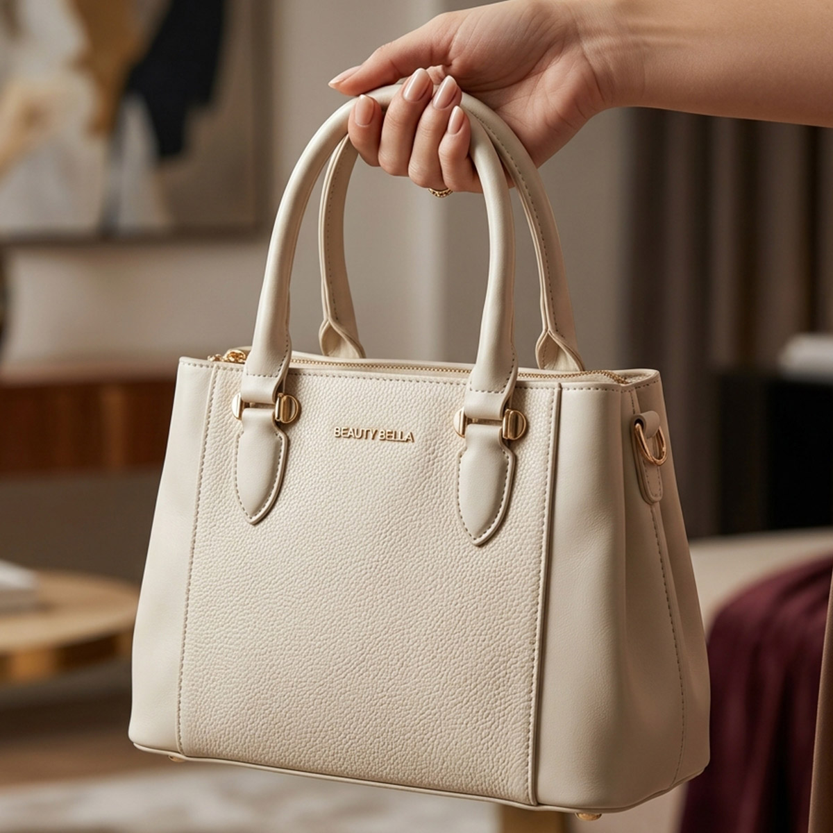 Ladies Bag Soft Plain Medium