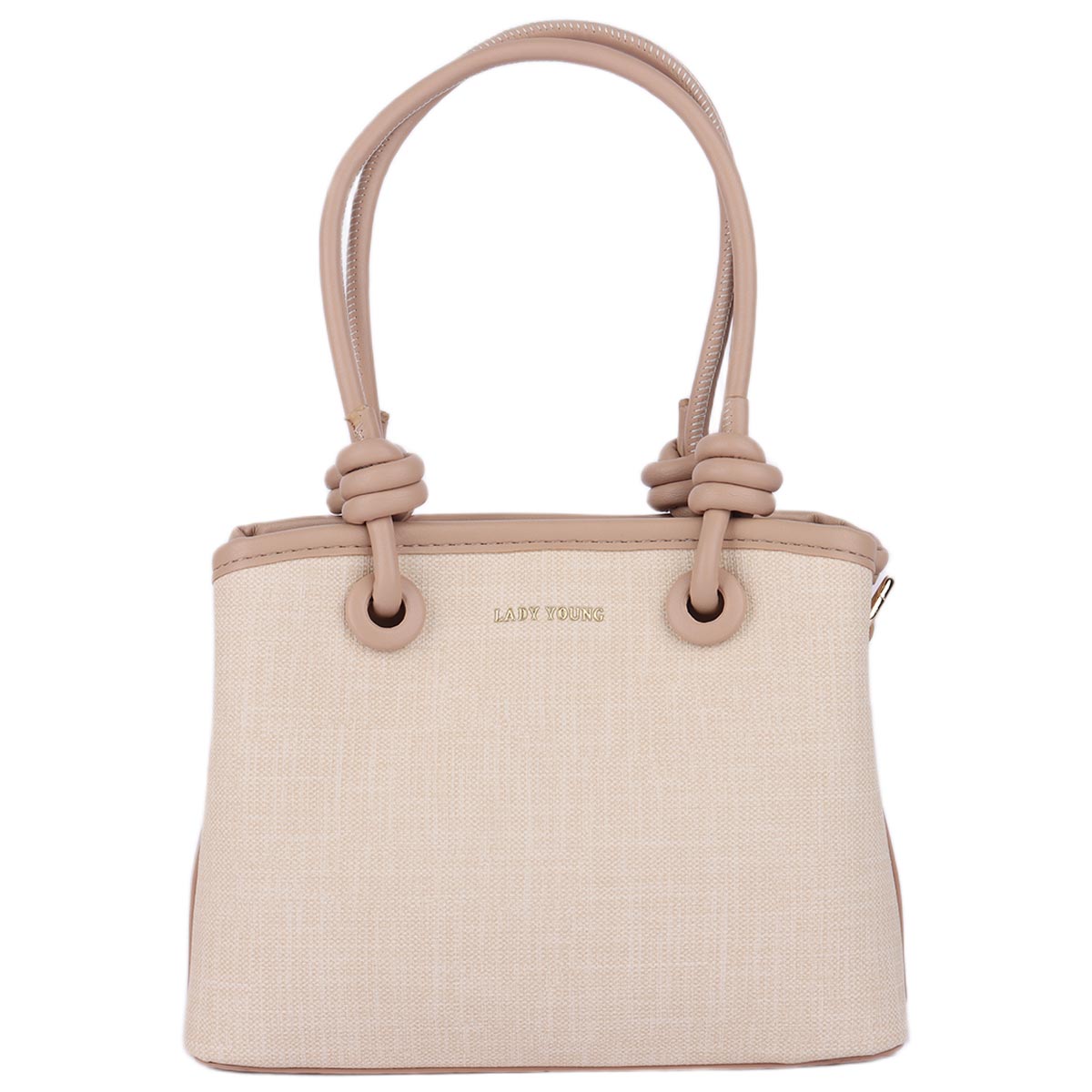 Lady Young Ladies Bag Soft Plain Light Beige