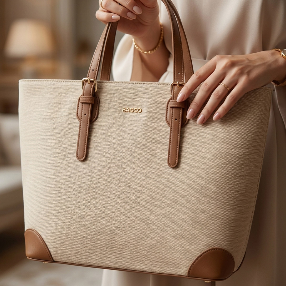 Ladies Bag Soft Plain Large