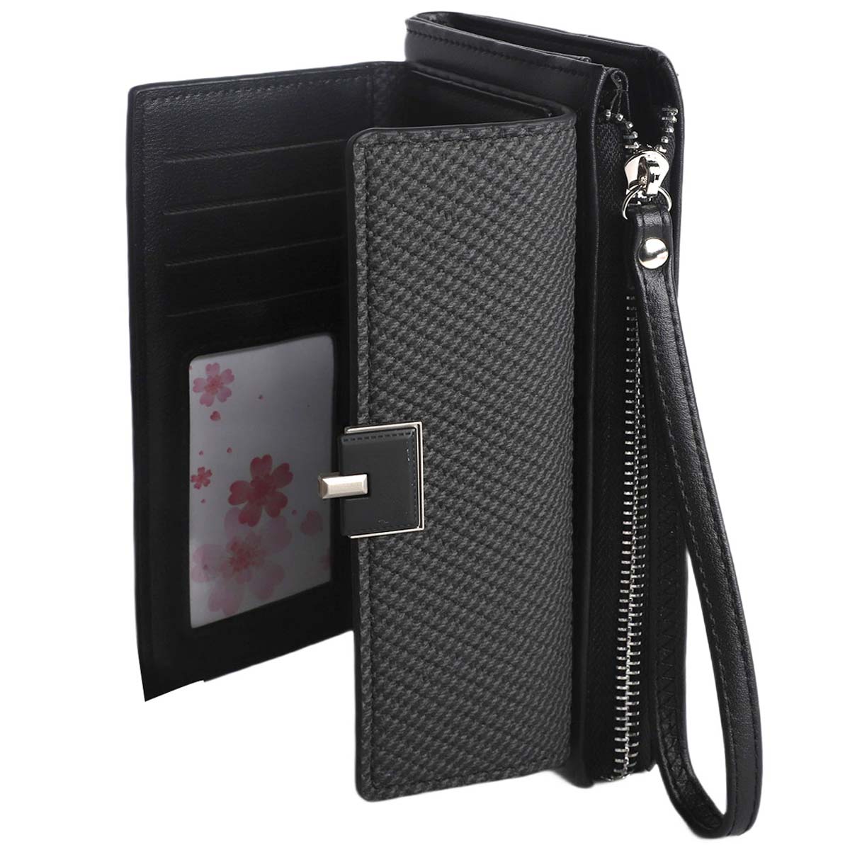 Ladies Wallet Big Black