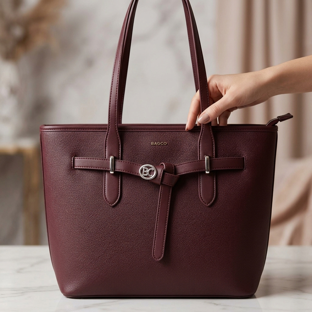Ladies Bag Soft Plain Large