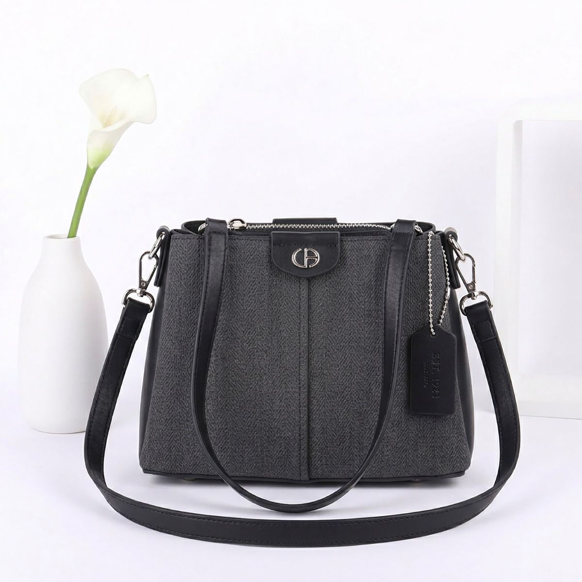 Ladies Bag Soft Plain Medium