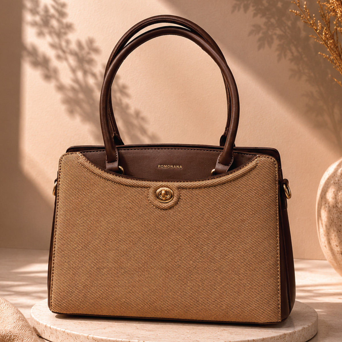 Ladies Bag Hard Plain Large