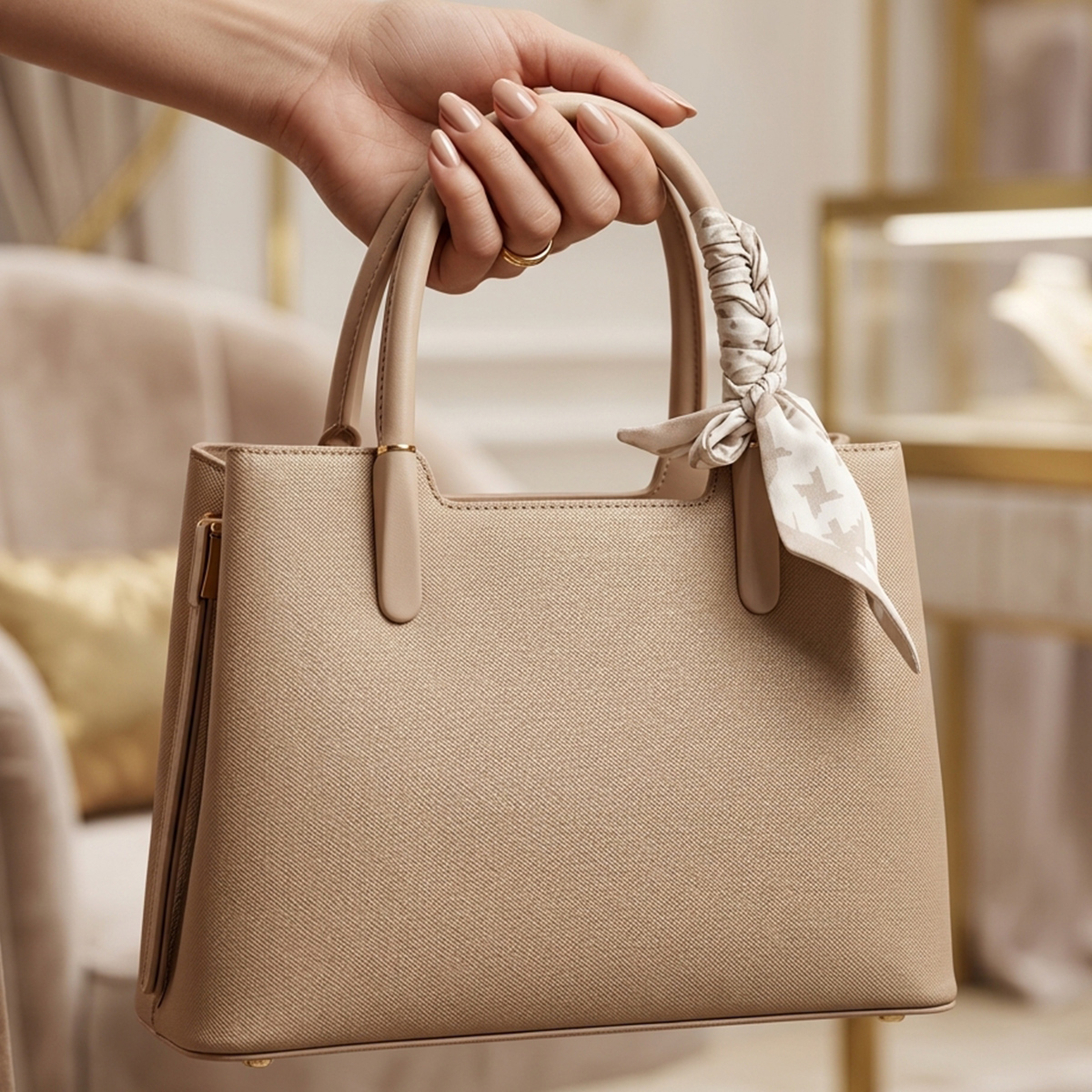 Ladies Bag Soft Plain Medium