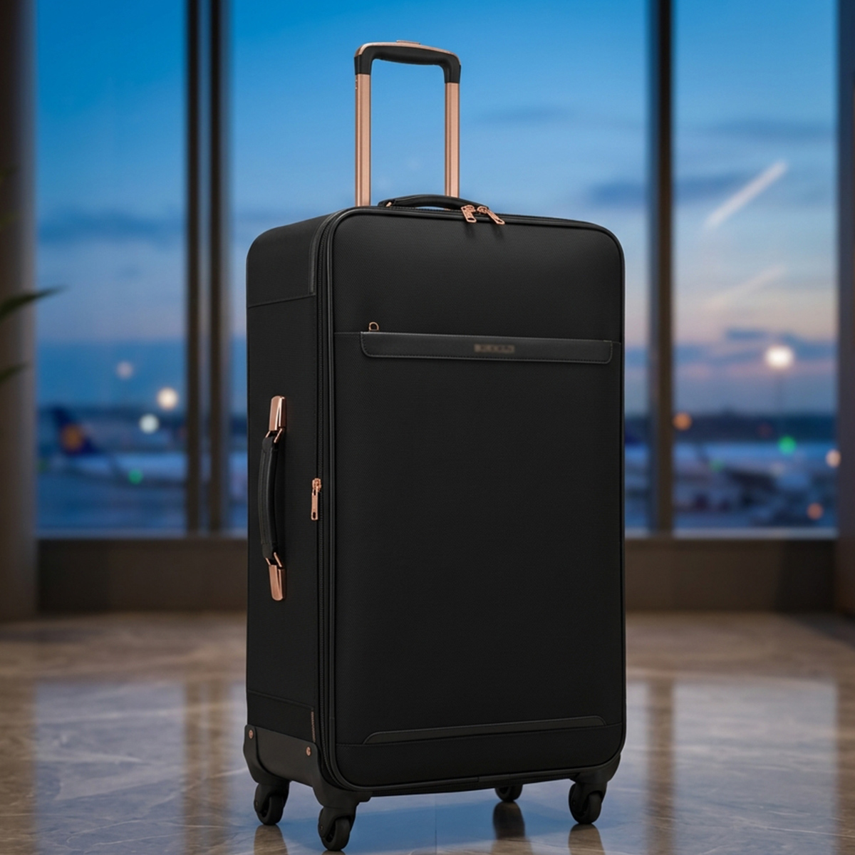 Plain Leather Trolley Bag