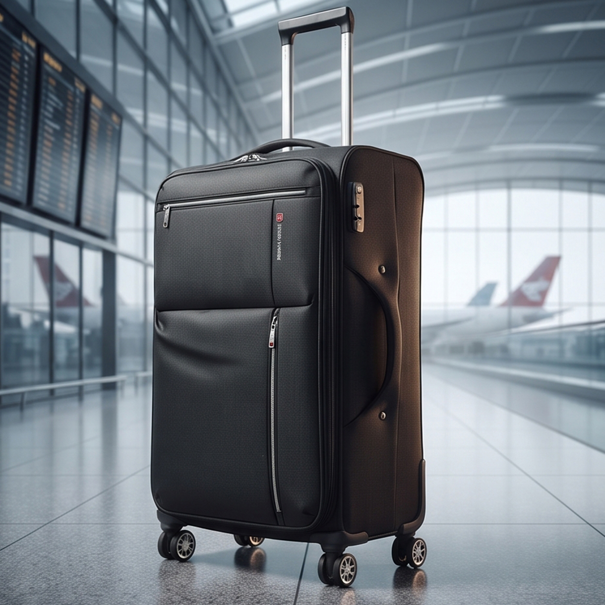 Soft Plain Trolley Bag