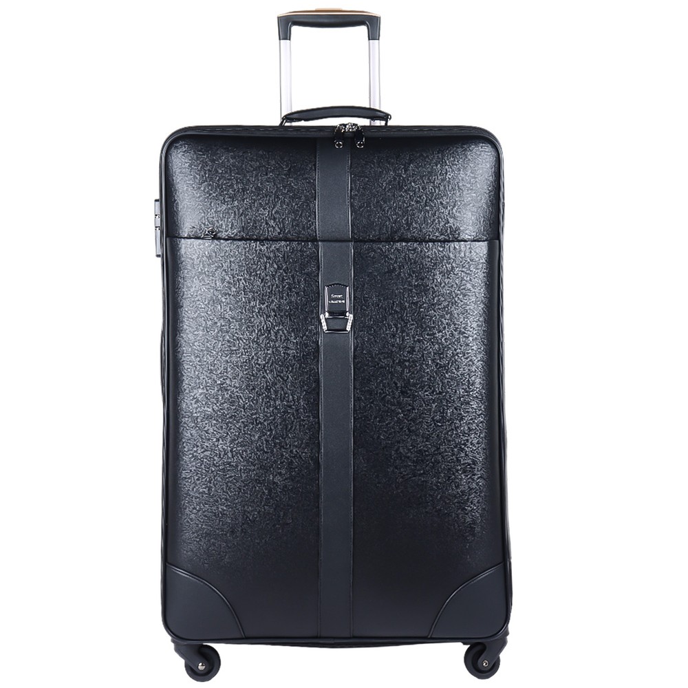 Plain Leather Trolley Bag