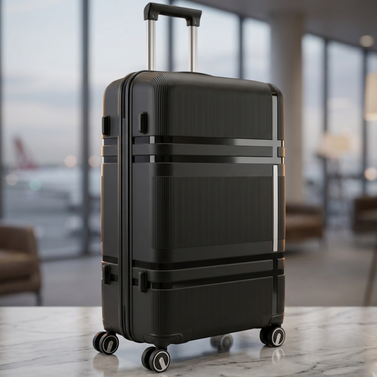 Hard Plain Trolley Bag