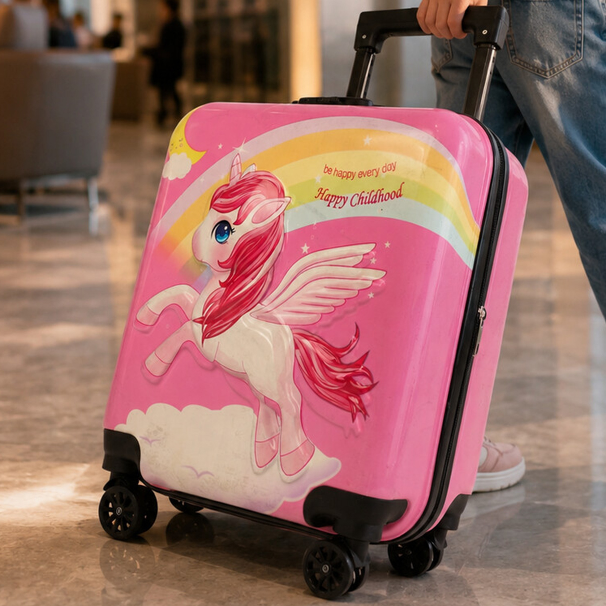 Kids Trolley Bag Printed