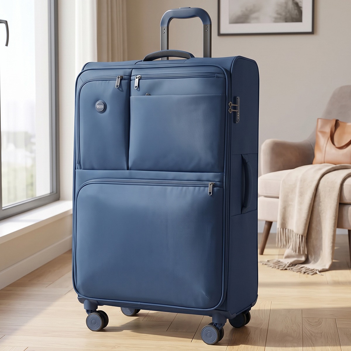 Soft Plain Trolley Bag