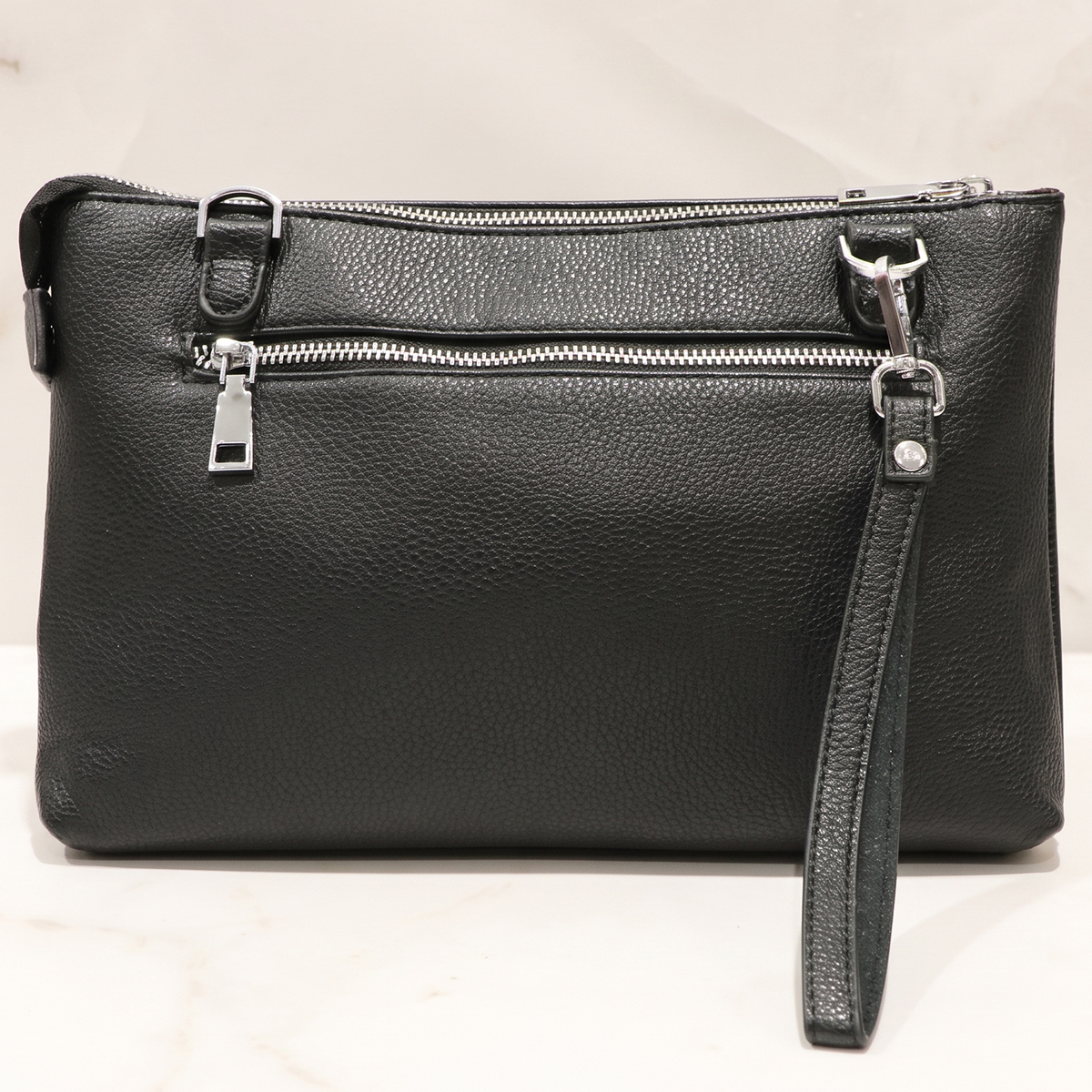 Toiletry Kit Black Leather