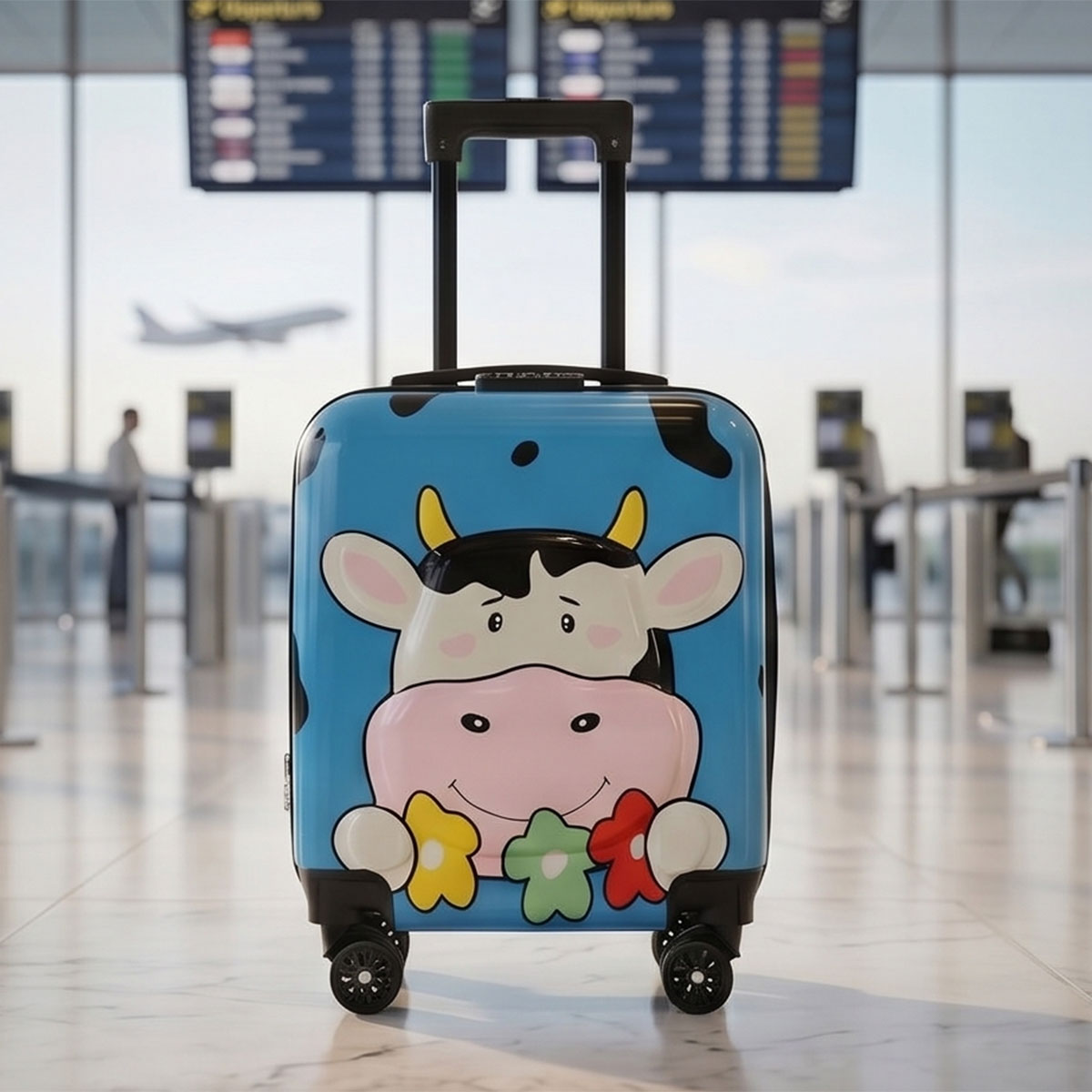 Printed Hard Trolley Bag For Kids