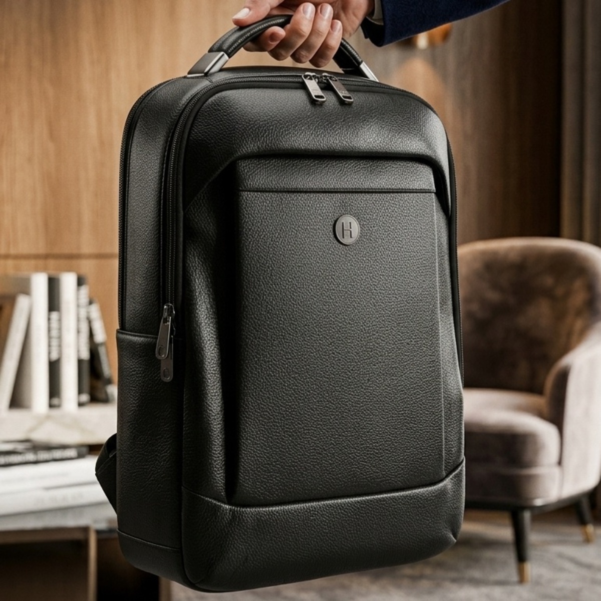 Leather Backpack Bag