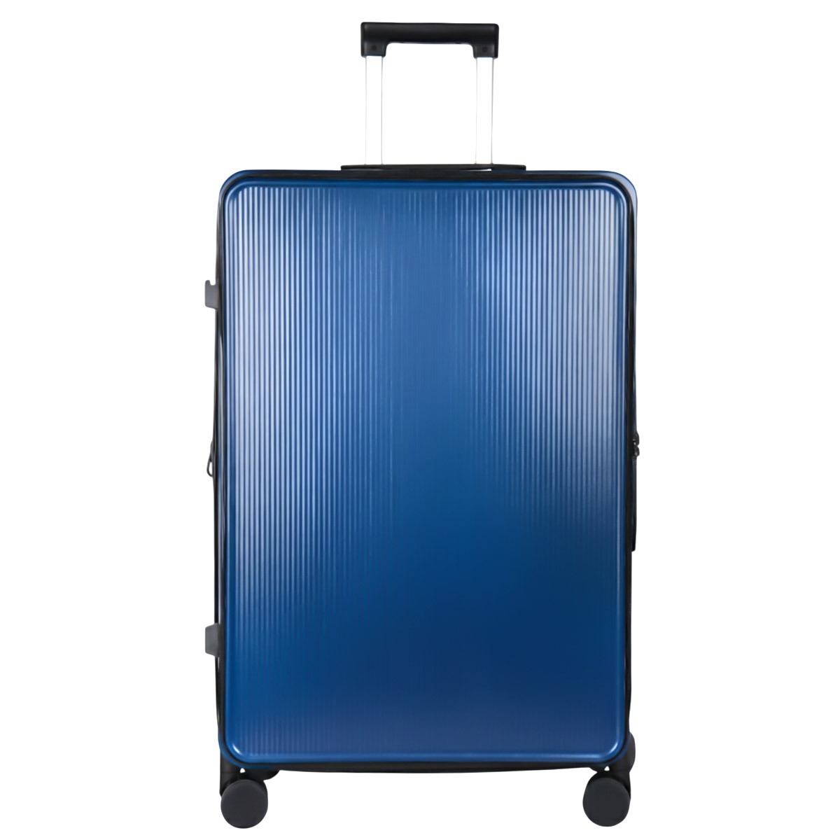 Hard Plain Leather Trolley Bag
