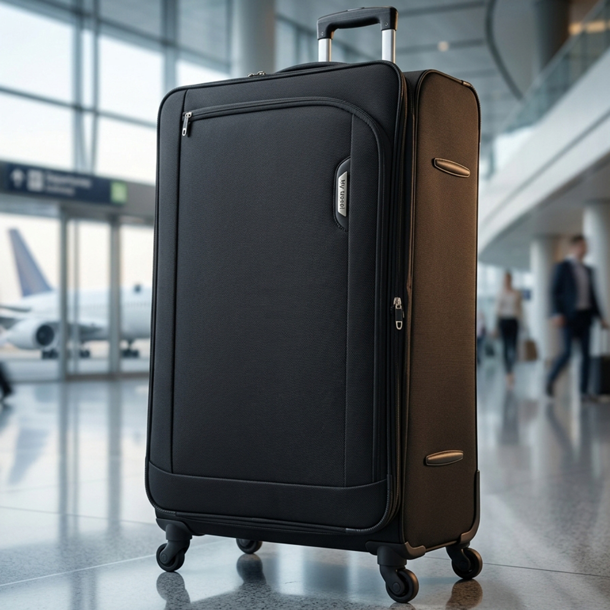 Soft Top Plain Trolley Bag