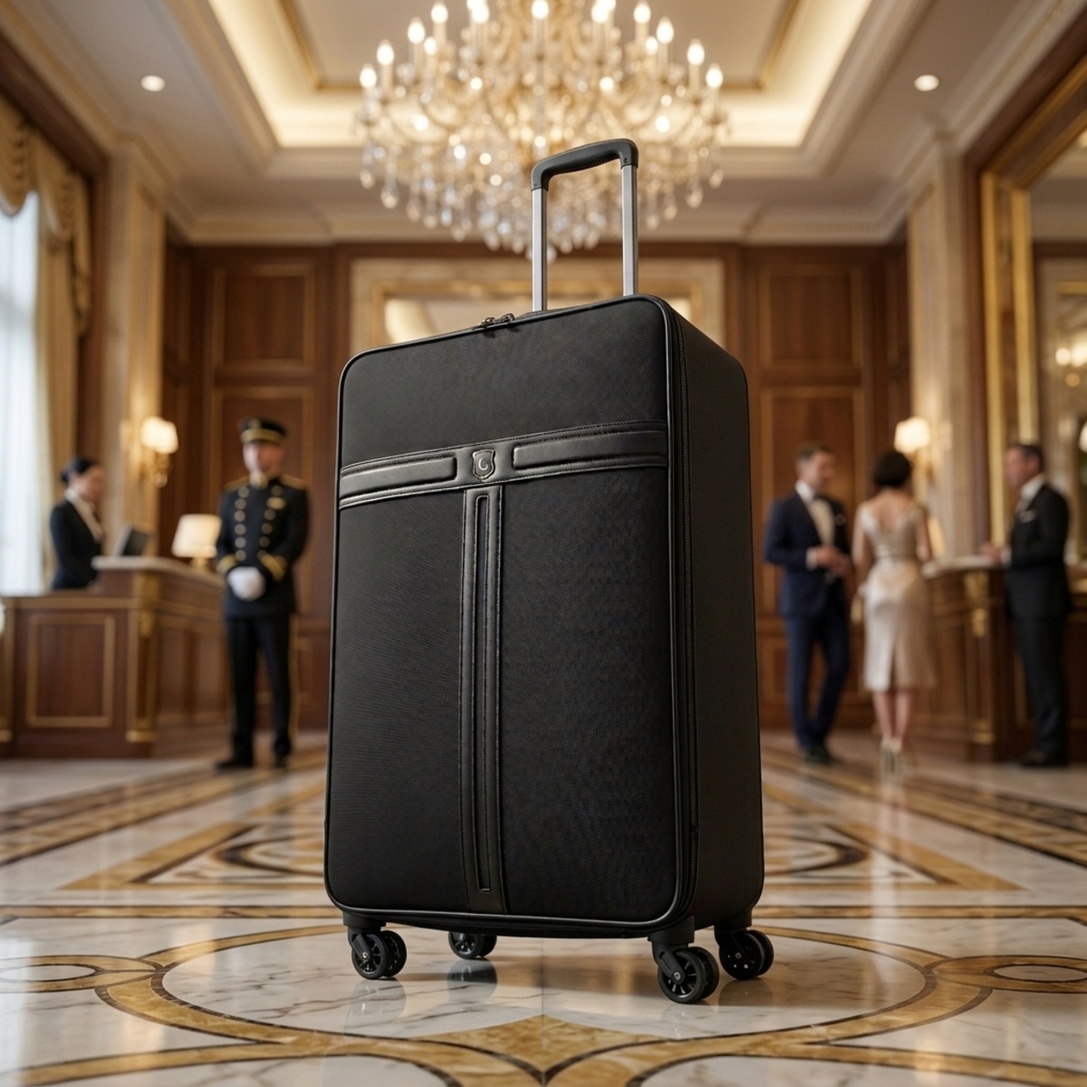 Leather Trolley Bag 24 Inch