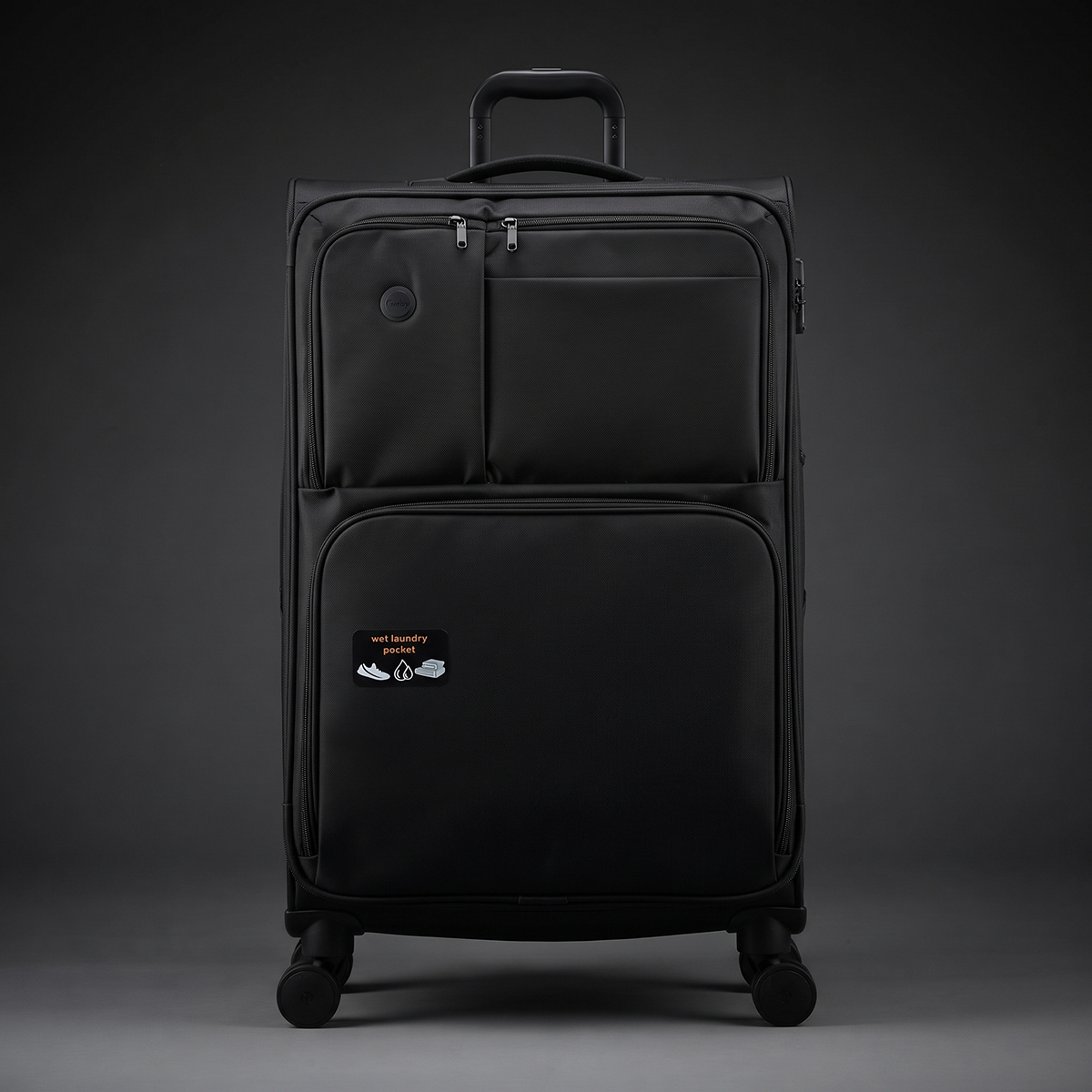 Soft Plain Multi Pocket Trolley Bag