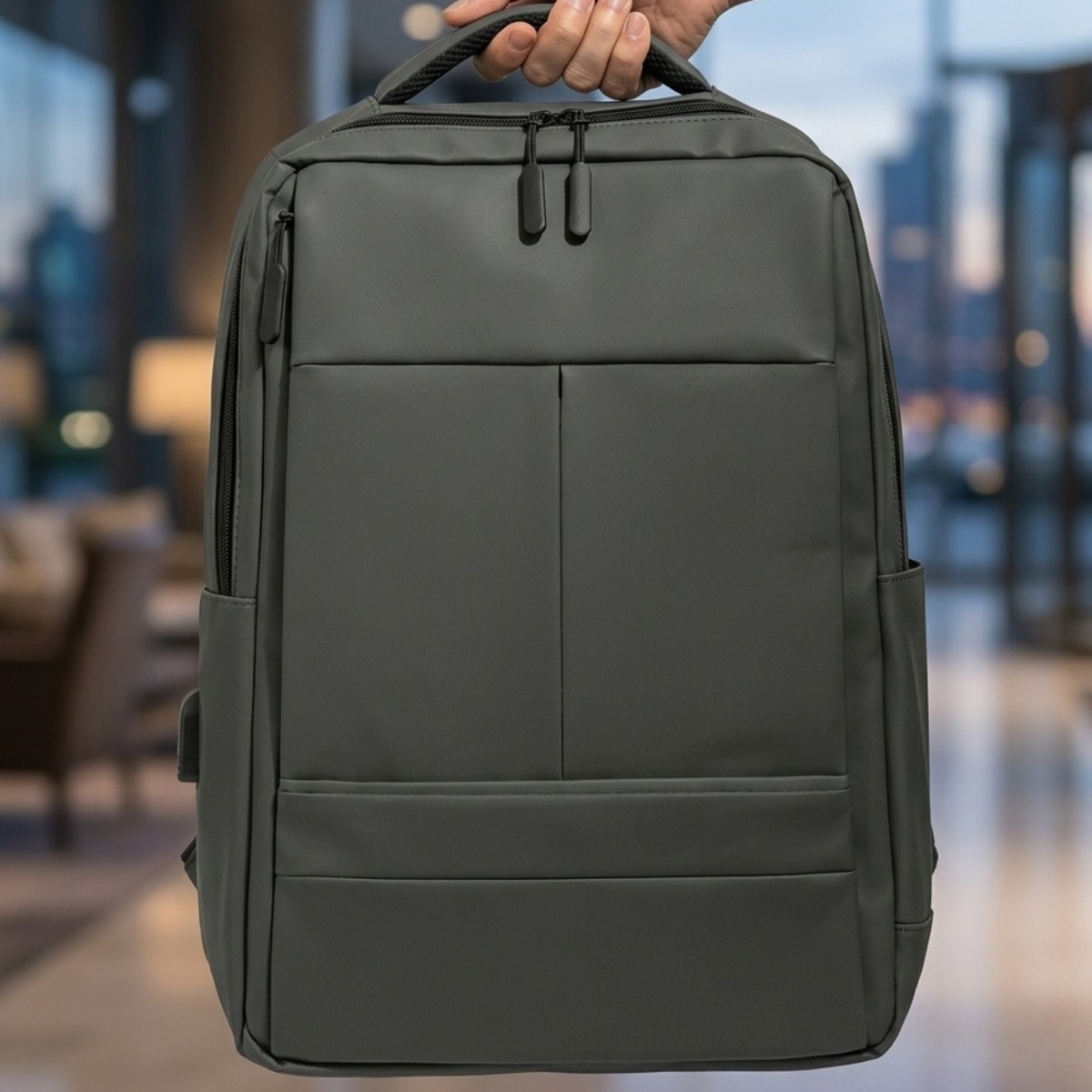 Backpack Bag Nylon Grey