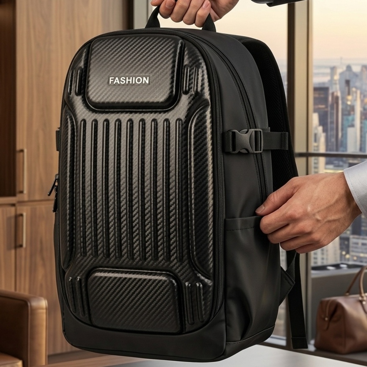 Backpack Bag Nylon Black