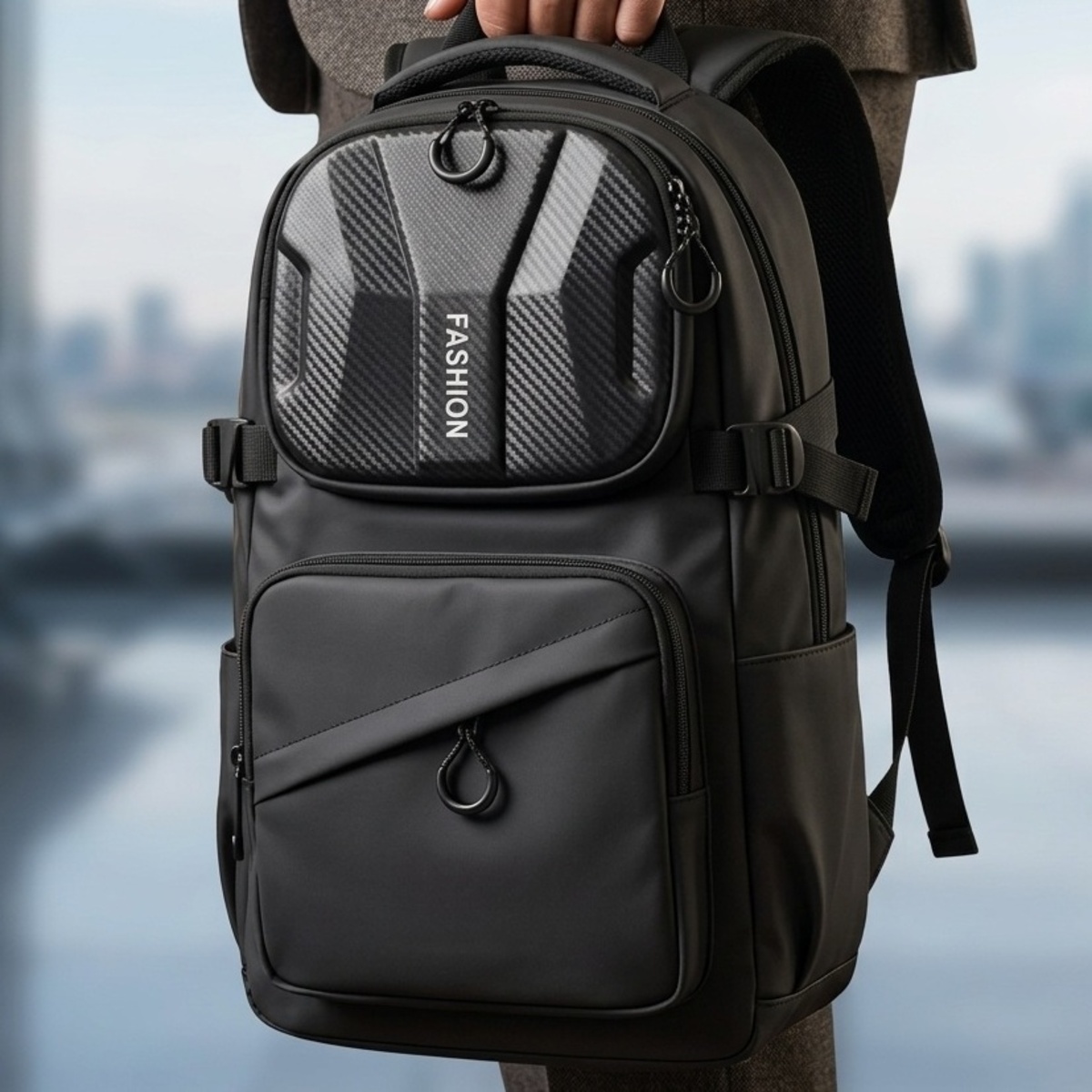 Backpack Bag Nylon Black