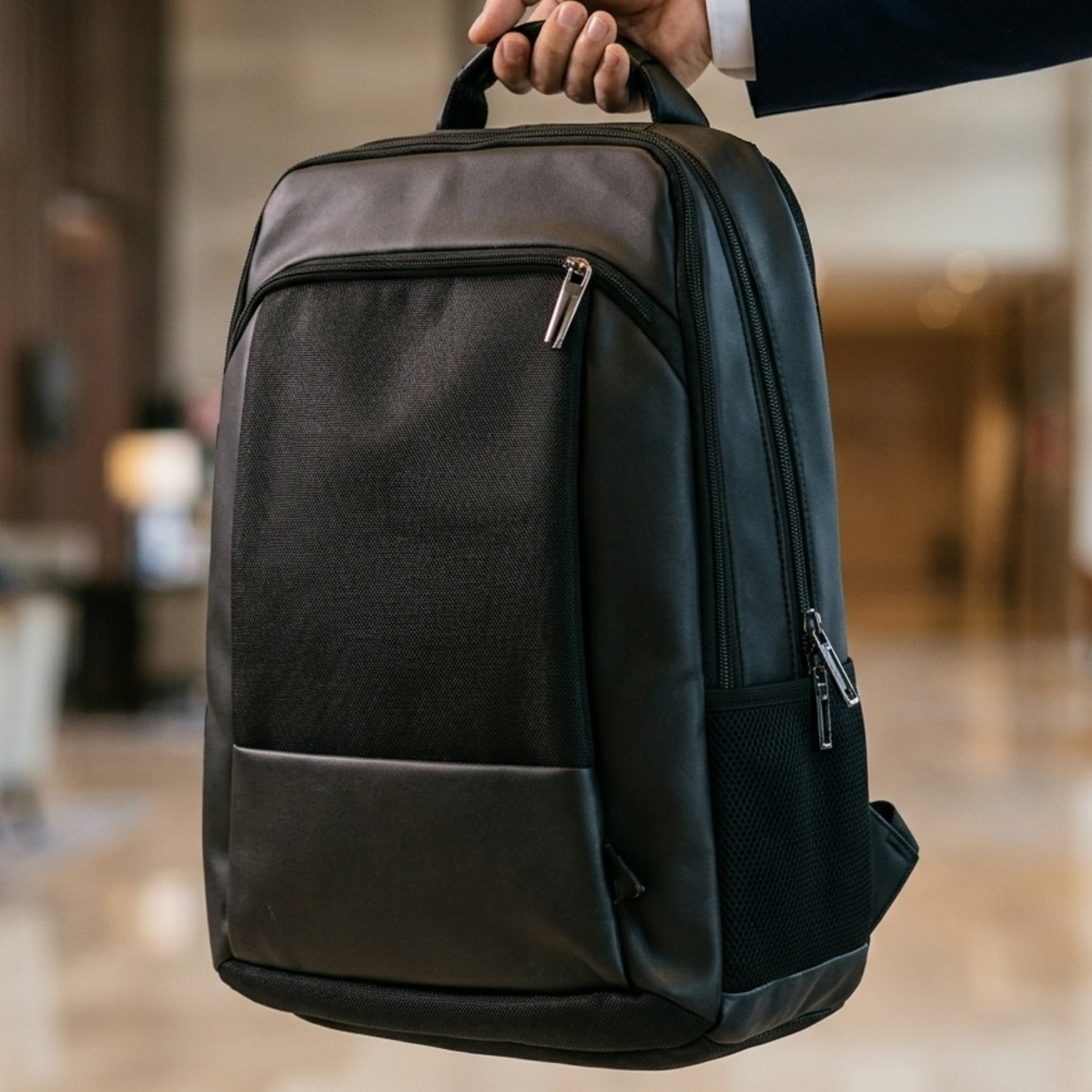 Backpack Bag Nylon Black