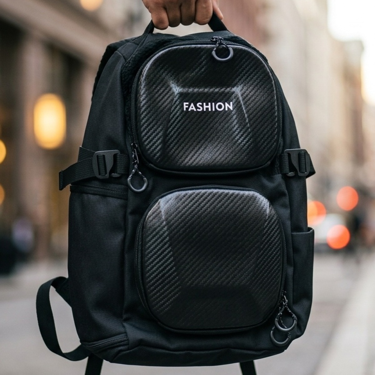Backpack Bag Nylon Black