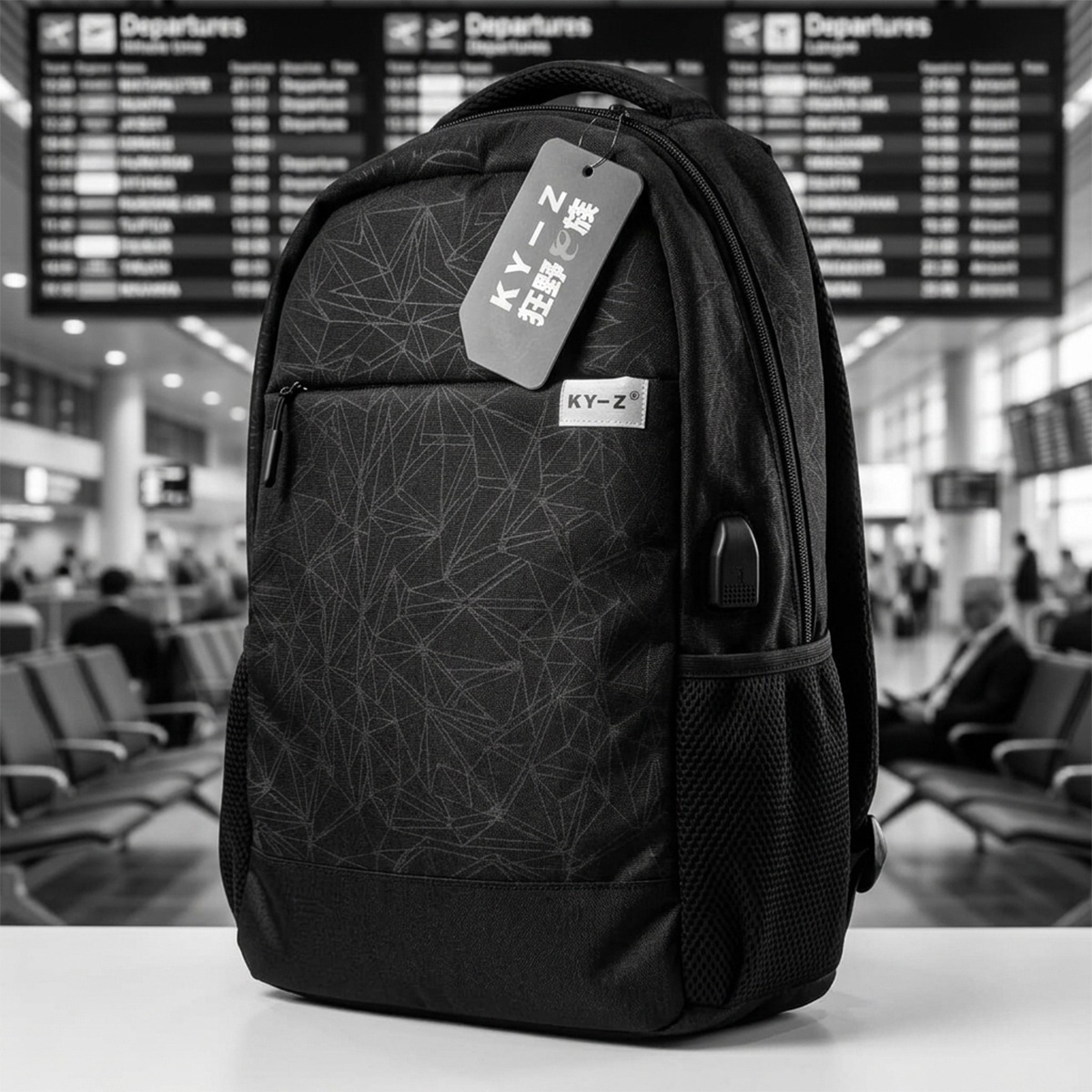 Backpack Bag Nylon Black