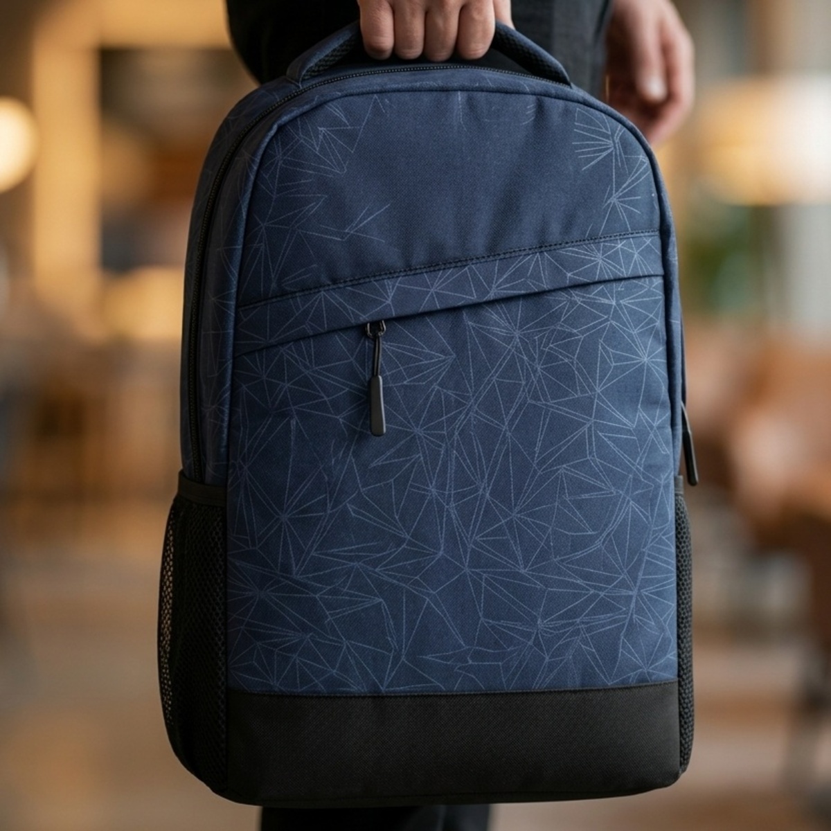 Backpack Bag Nylon Blue