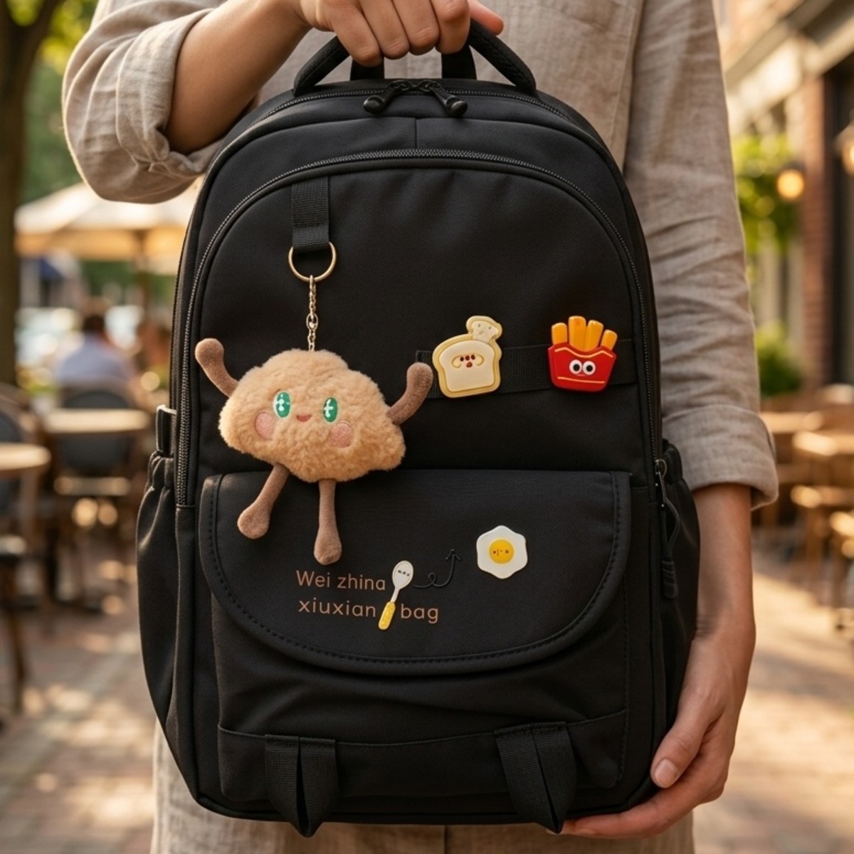 Fabric Backpack For School